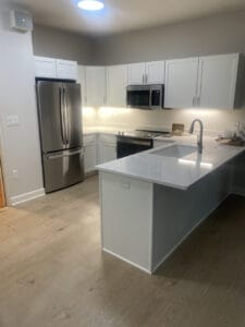 Kitchen Remodel | White Cabinetry with Bar Sink